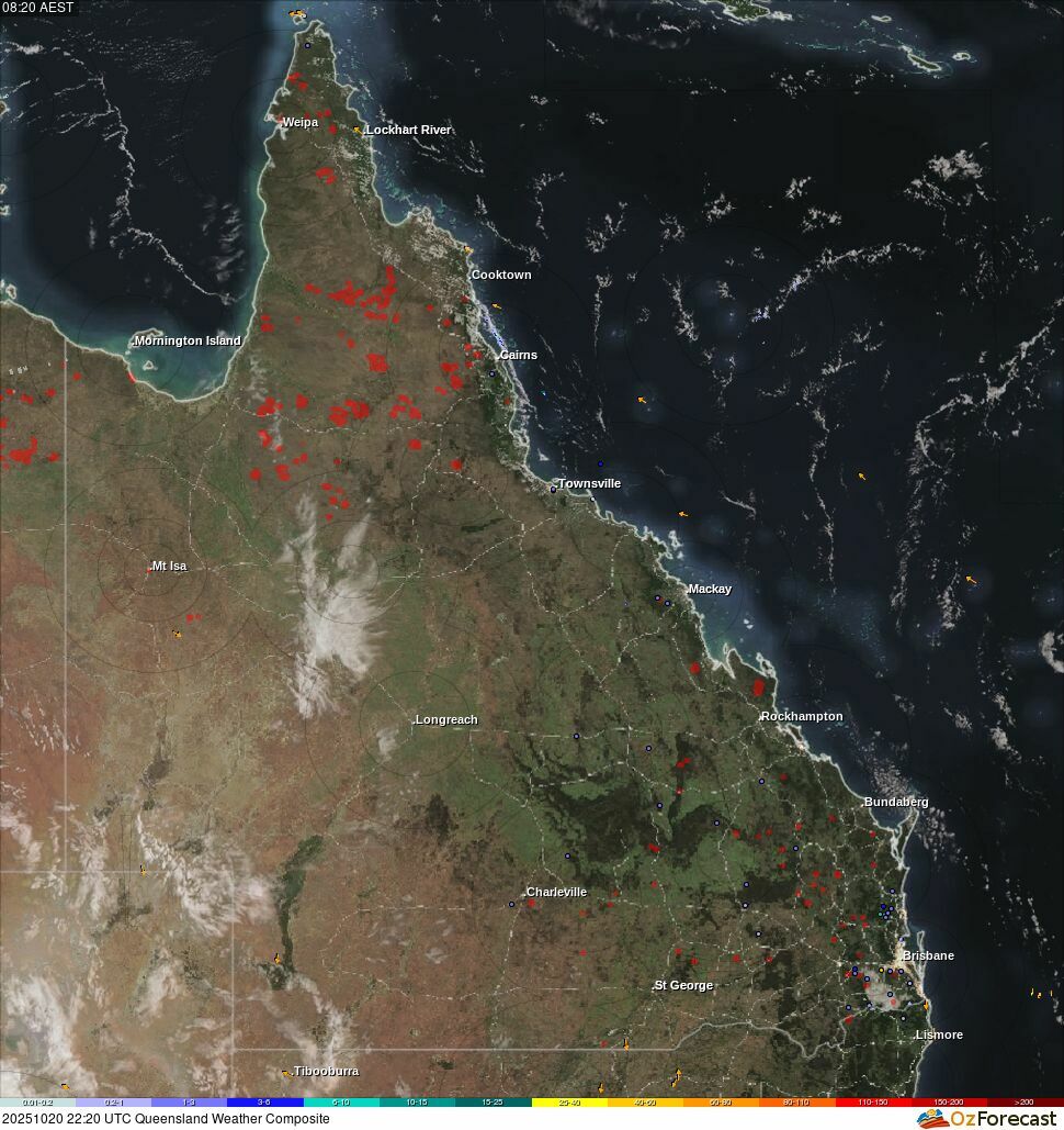 Oz Forecast Queensland Weather Radar, Satellite, Bushfires and Lightning Oz Forecast Queensland Weather Radar, Satellite, Bushfires and Lightning