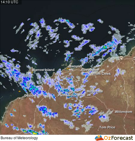 Oz Forecast Barrow Island Radar Forecast Tides and Weather